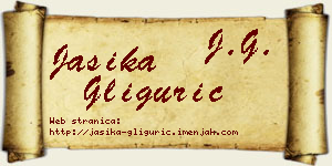 Jasika Gligurić vizit kartica